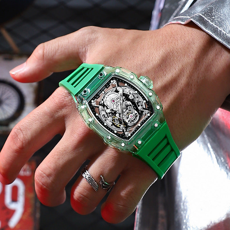 Hollow Mechanical Watch Men's Transparent Waterproof Fashion Watch